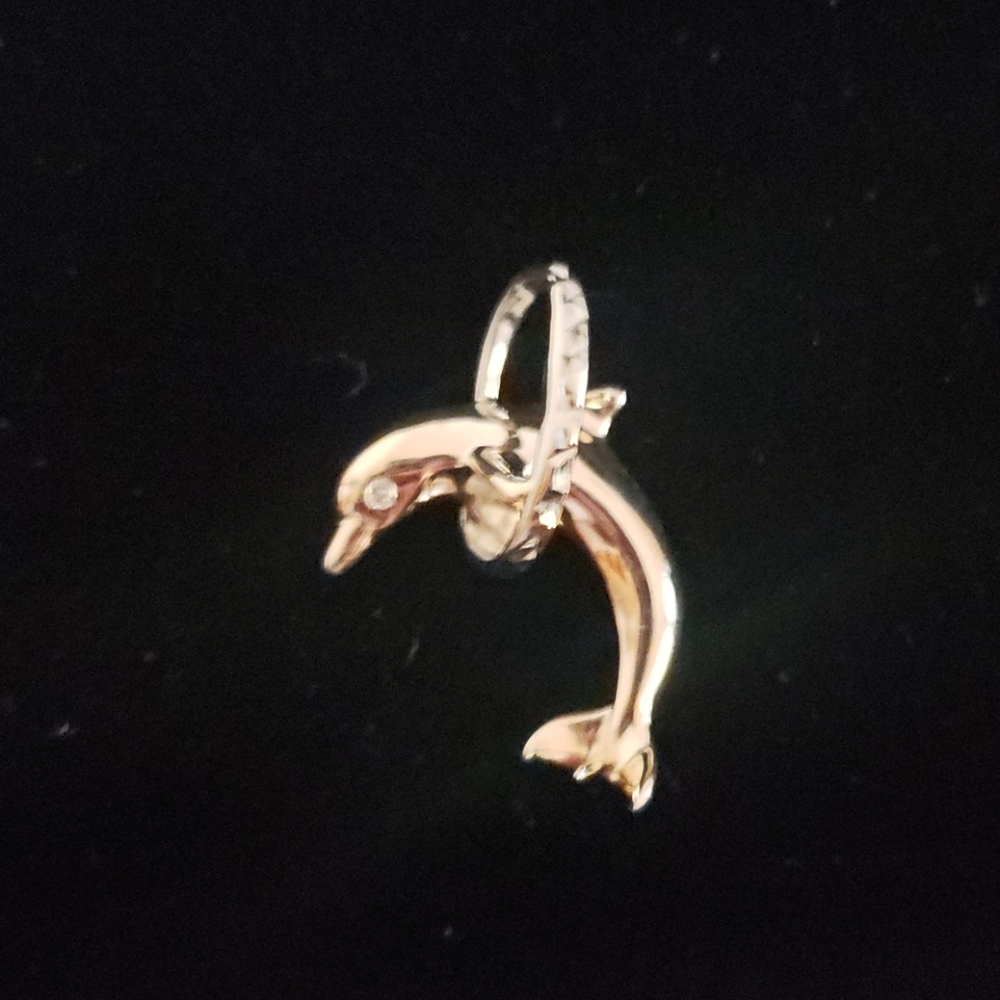 Gold dolphin charm